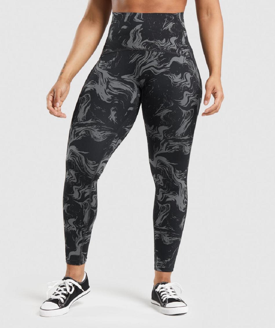 Leggins Gymshark Gs Power High Rise Mujer Negras | CO 2865CTV